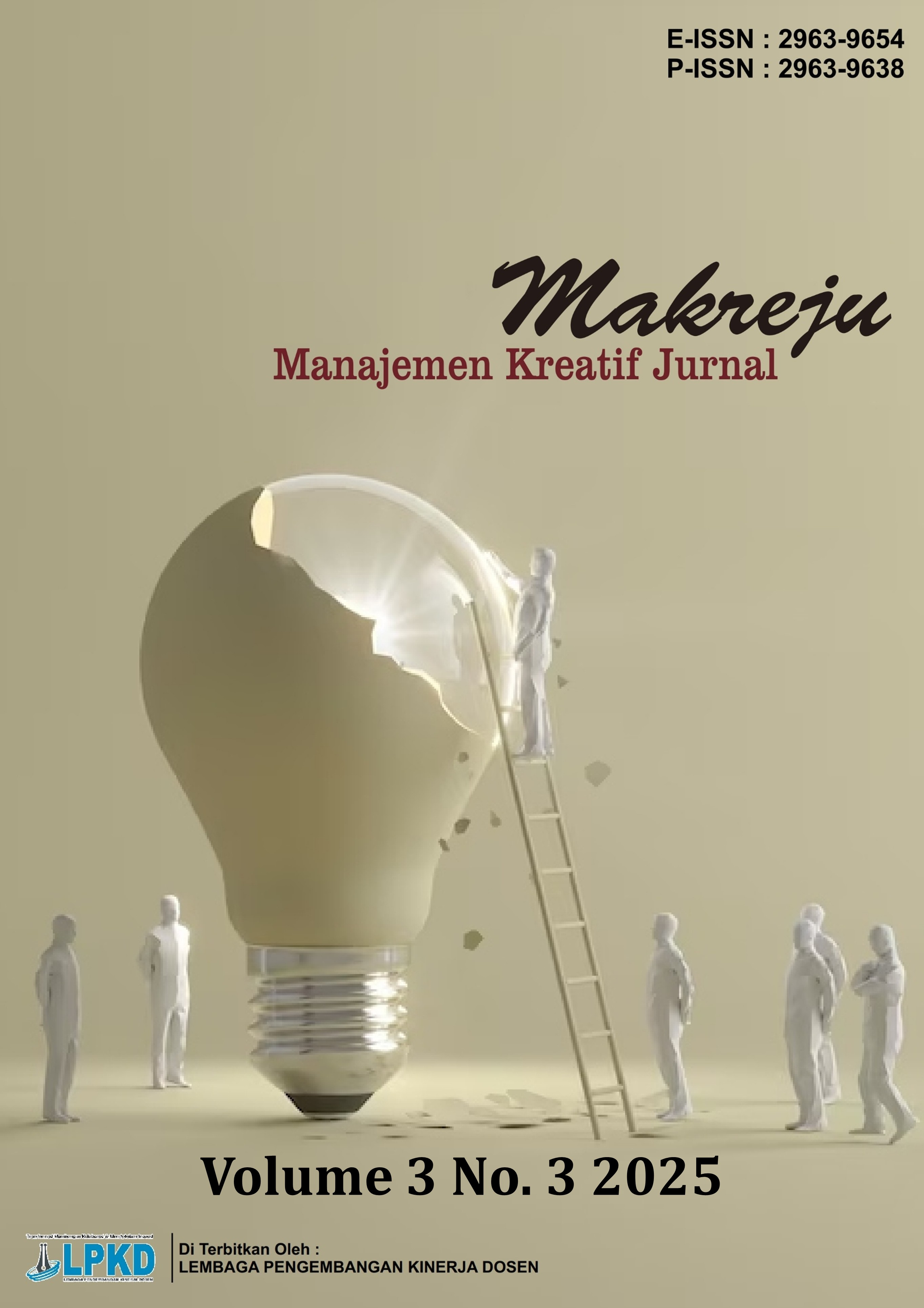 					View Vol. 3 No. 3 (2025): Agustus: Manajemen Kreatif Jurnal
				